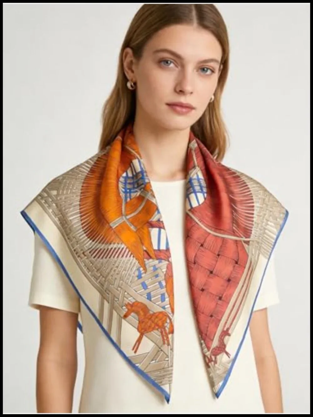 100% Mulberry Silk Scarf 35